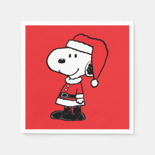 Peanuts   Snoopy Santa Claus Napkins