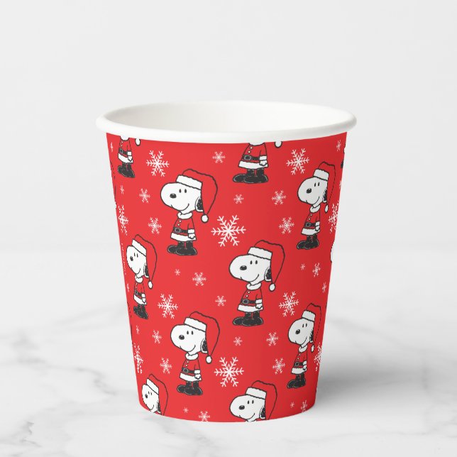 Peanuts | Snoopy Santa Claus Paper Cups (Front)