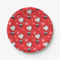Peanuts | Snoopy Santa Claus Paper Plates