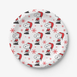 Peanuts   Snoopy Santa Claus Paper Plates