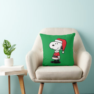 Peanuts Snoopy Santa Claus Throw Pillow