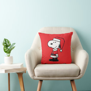 Peanuts   Snoopy Santa Claus Throw Pillow