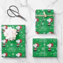 Peanuts | Snoopy Santa Claus Wrapping Paper Sheets