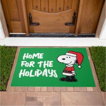 Peanuts | Snoopy Santa Home for the Holidays Doormat