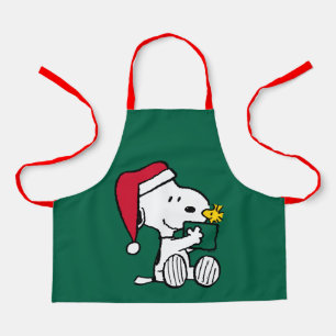 Peanuts   Snoopy Santa & Woodstock Gift Apron