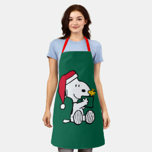Peanuts   Snoopy Santa & Woodstock Gift Apron