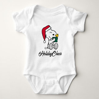 Peanuts | Snoopy Santa & Woodstock Gift Baby Bodysuit