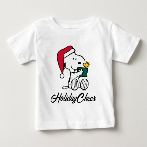 Peanuts  Snoopy Santa  Woodstock Gift Baby T_Shirt
