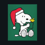 Peanuts | Snoopy Santa & Woodstock Gift Canvas Print<br><div class="desc">Check out  this fun Peanuts Christmas design.</div>
