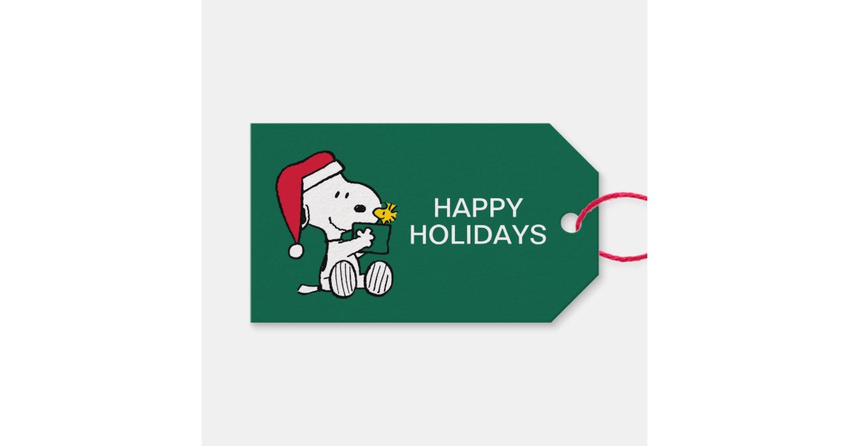 Peanuts, Warm Wishes From Snoopy & Charlie Brown Gift Tags