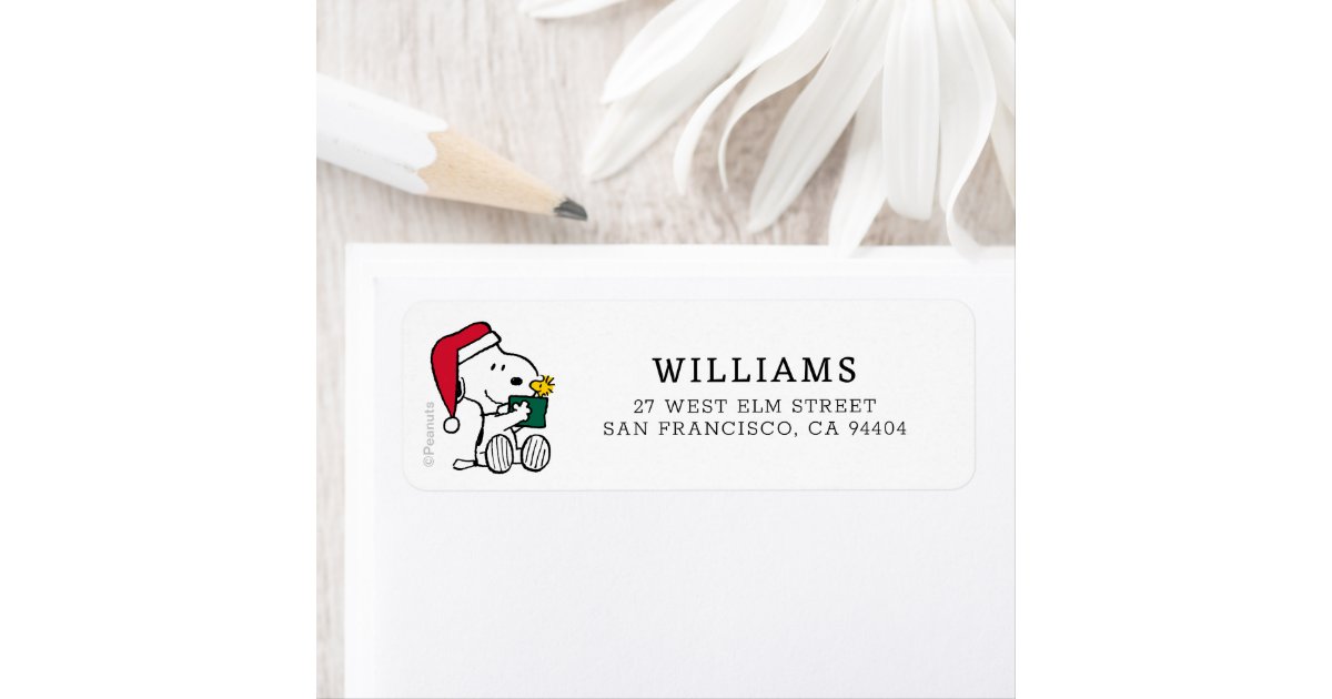 Peanuts | Snoopy Santa & Woodstock Gift Gift Tags