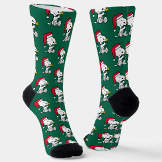 Peanuts | Snoopy Santa & Woodstock Gift Socks