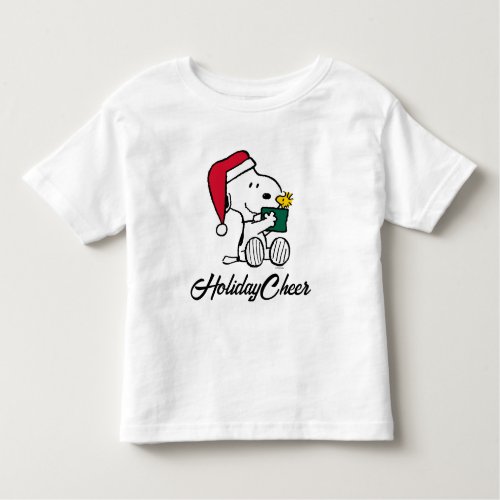Peanuts  Snoopy Santa  Woodstock Gift Toddler T_shirt