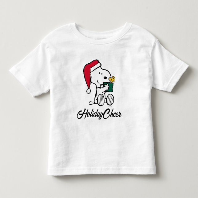 Peanuts | Snoopy Santa & Woodstock Gift Toddler T-shirt (Front)
