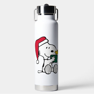Peanuts Snoopy Santa & Woodstock Gift Water Bottle