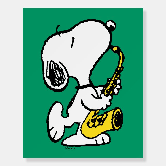 Peanuts | Snoopy Saxophone Player Foam Board (Front)
