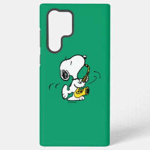 Peanuts   Snoopy Saxophone Player Samsung Galaxy S22 Ultra Case