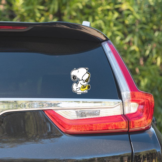 Peanuts | Snoopy Saxophone Player Sticker (Car Side)
