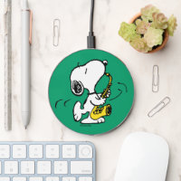 Peanuts | Snoopy Saxophone Player Wireless Charger