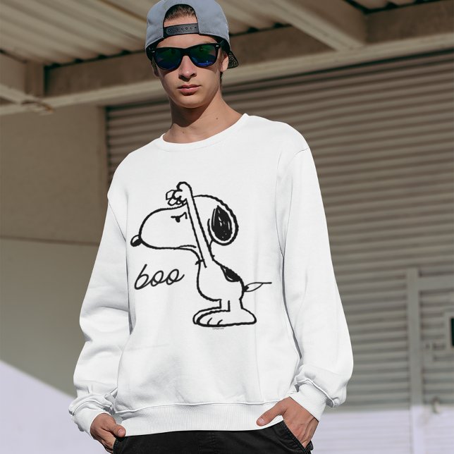 Peanuts | Snoopy Scared You Sweatshirt (Person wearing sweater)