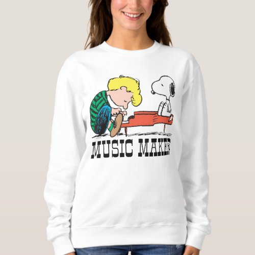 Peanuts  Snoopy  Schroeder at the Piano Sweatshirt