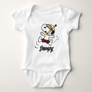 Peanuts Snoopy Scuba Diver Baby Bodysuit