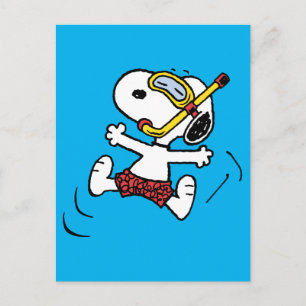Peanuts Snoopy Scuba Diver Postcard