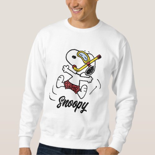 Peanuts  Snoopy Scuba Diver Sweatshirt
