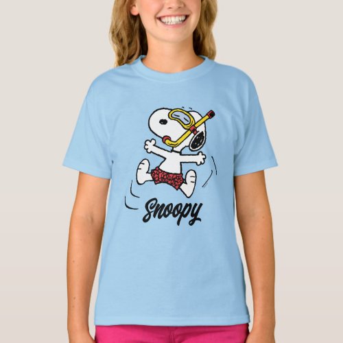 Peanuts  Snoopy Scuba Diver T_Shirt