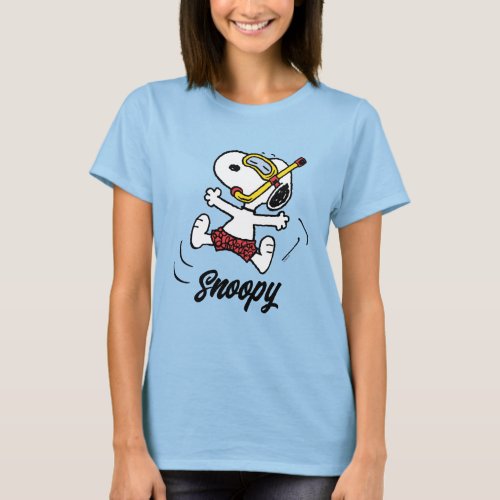 Peanuts  Snoopy Scuba Diver T_Shirt