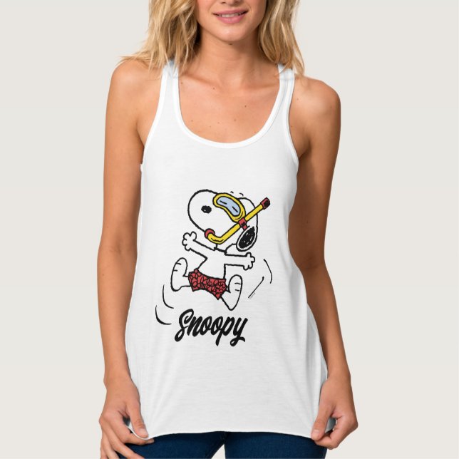Peanuts | Snoopy Scuba Diver Tank Top (Front)