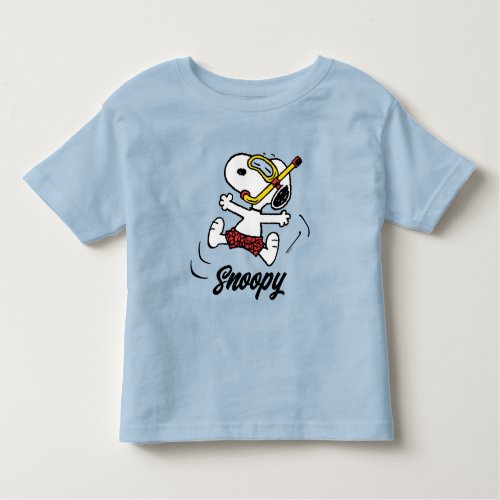 Peanuts  Snoopy Scuba Diver Toddler T_shirt