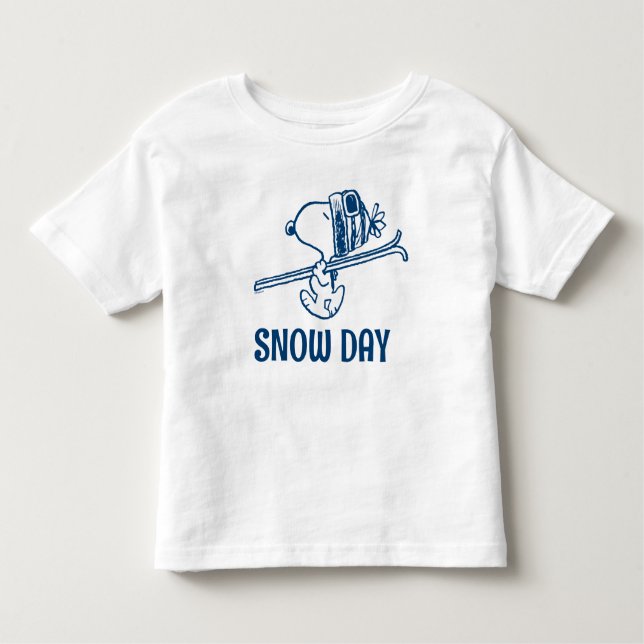 Peanuts | Snoopy Ski Trip | Add Name Toddler T-shirt (Front)
