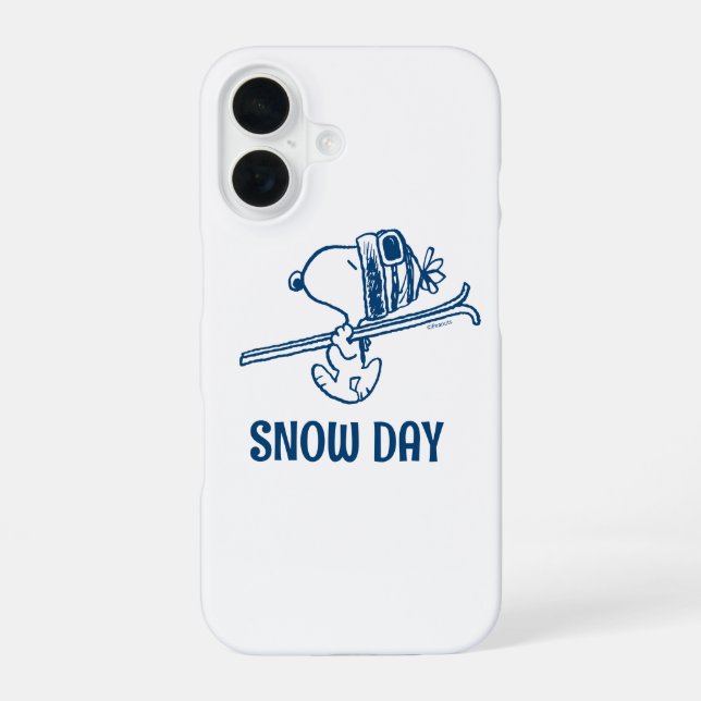 Peanuts | Snoopy Ski Trip Iphone Case (Back)