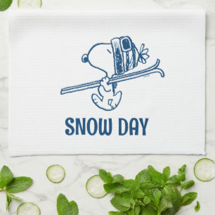 Peanuts Snoopy Ski Trip Kitchen Towel