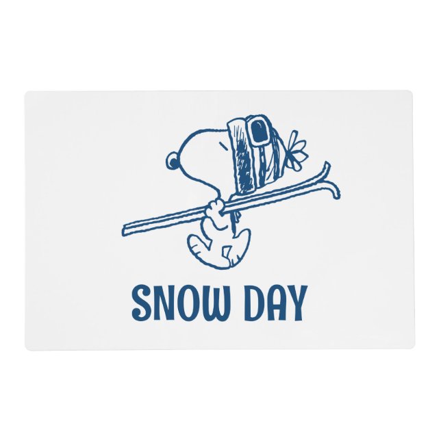 Peanuts | Snoopy Ski Trip Placemat (Front)