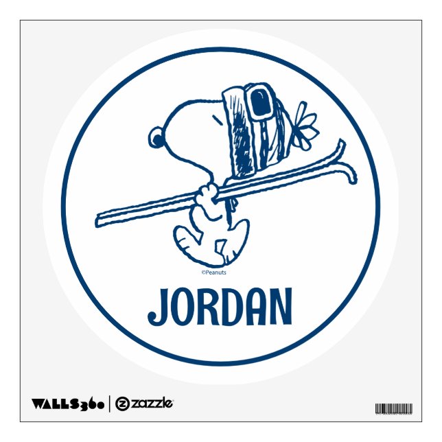 Peanuts | Snoopy Ski Trip Wall Decal (Front)