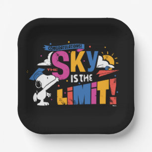 Peanuts Snoopy Sky Is The Limit Graduation Paper Plates