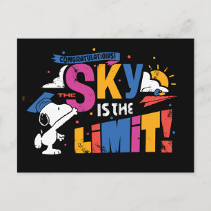 Peanuts Snoopy Sky Is The Limit Graduation Postcard