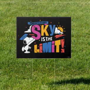Peanuts Snoopy Sky Is The Limit Graduation Sign