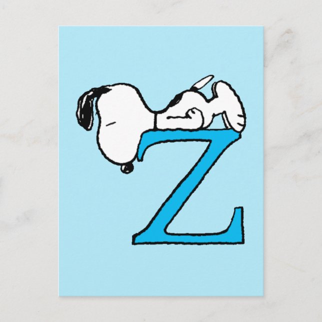 Peanuts | Snoopy Sleeping Z Postcard (Front)