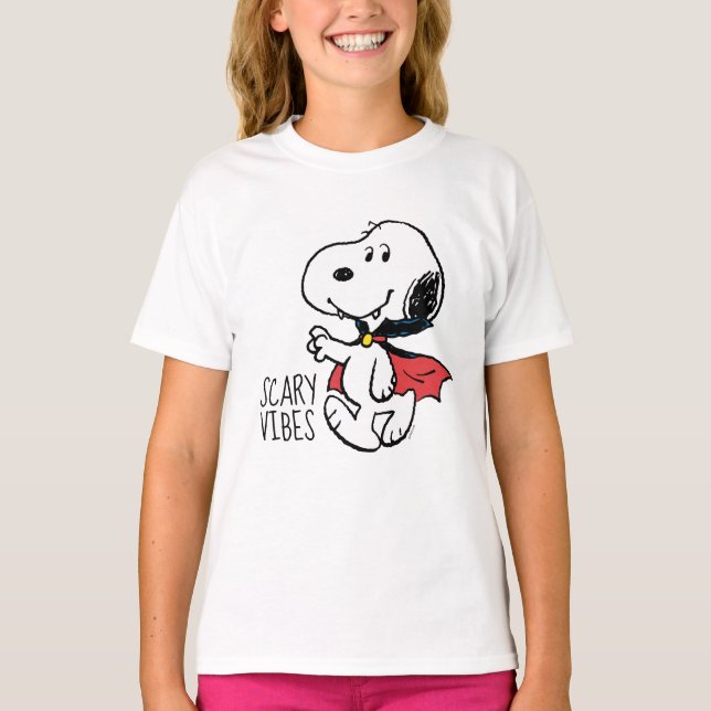 Peanuts | Snoopy Smiling Vampire T-Shirt (Front)