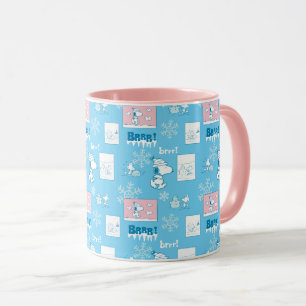 Peanuts Snoopy Snow Day Pattern Mug