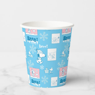 Peanuts   Snoopy Snow Day Pattern Paper Cups