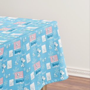 Peanuts Snoopy Snow Day Pattern Tablecloth