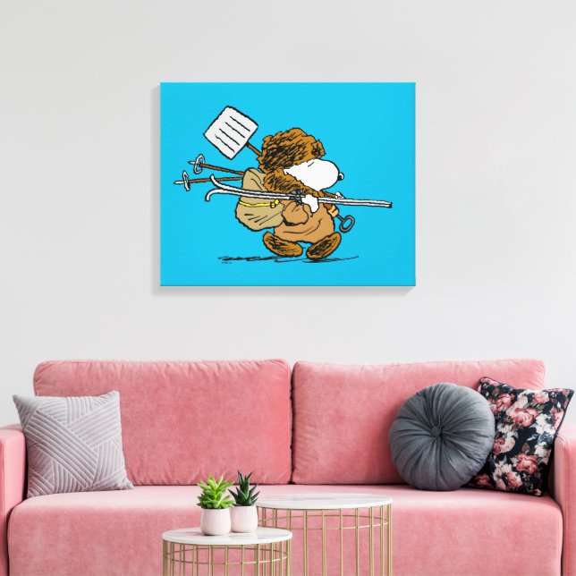 Peanuts | Snoopy Snow Warrior Canvas Print (Insitu(LivingRoom))