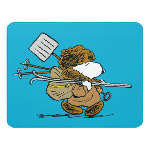 Peanuts   Snoopy Snow Warrior Door Sign
