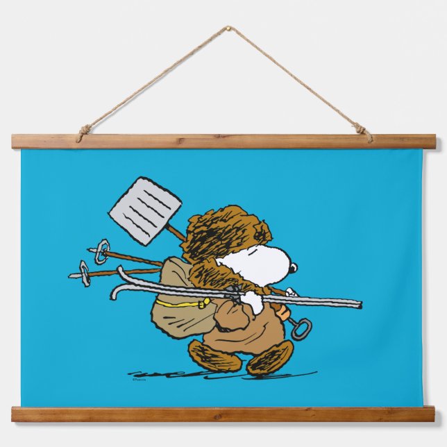 Peanuts | Snoopy Snow Warrior Hanging Tapestry (Front)