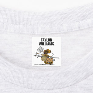 Peanuts Snoopy Snow Warrior Kids' Labels