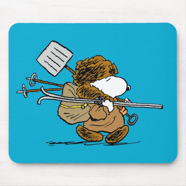 Peanuts | Snoopy Snow Warrior Mouse Pad (Front)